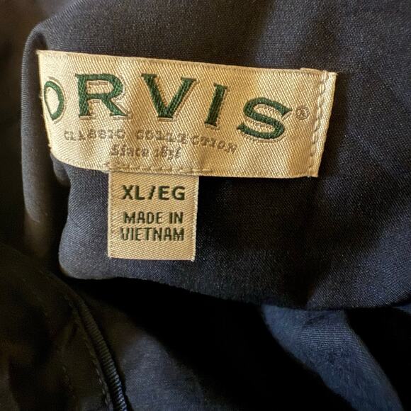 Orvis Short Sleeve Woven Shirt With UV Protection, Blue, Size XL - Picture 6 of 8